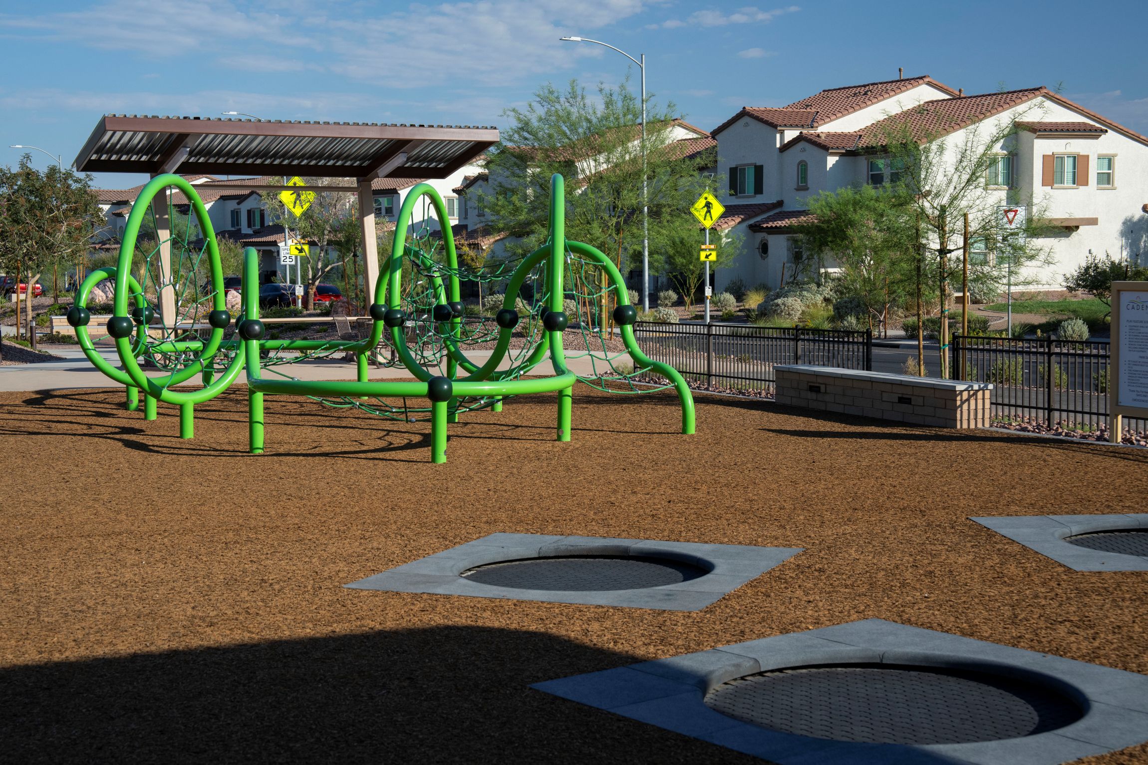 Sunset linear park_bounce pads